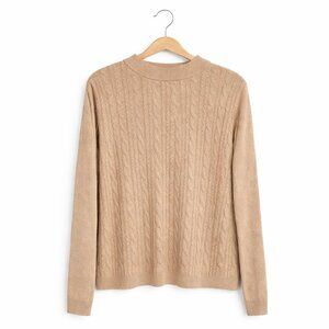 PENMANS | Caramel Brown Knit Light Crewneck Sweater – Women’s XL